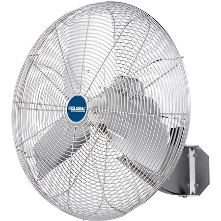 Global Industrial Washdown Fan, Wall Mount, 24 in Blade Dia, 115/230V, 7,200 cfm 293018